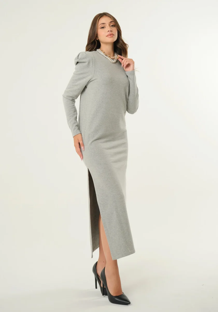 Abito lungo in felpa