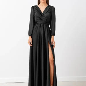 Abito Lungo in Satin