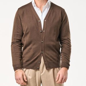 Cardigan in 100% Lana Merinos Moro